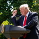 U.S. President Trump refers to temperature change as he announces decision to withdraw from Paris Climate Agreement at White House in Washington
